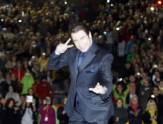 John Travolta na večerní projekci filmu Pomáda v letním kině (28. června 2013)